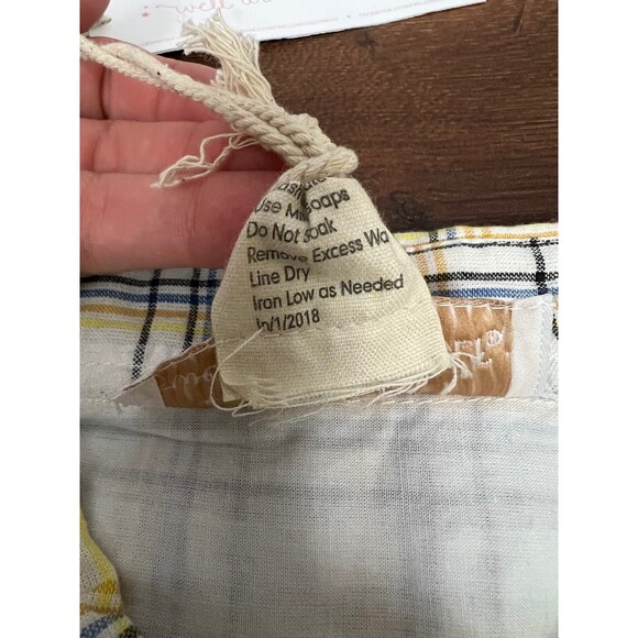 Well Dressed Wolf Boys Size 12 Yellow Plaid Button Down Shirt, NWT! - Picture 3 of 6